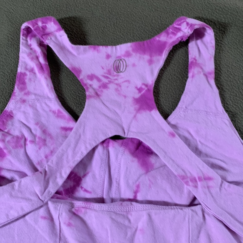 Balance Collection purple tie dye workout top.  Size XL - Picture 4 of 4